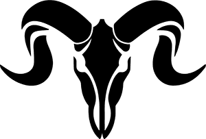 AURICLE's Ram skull logo