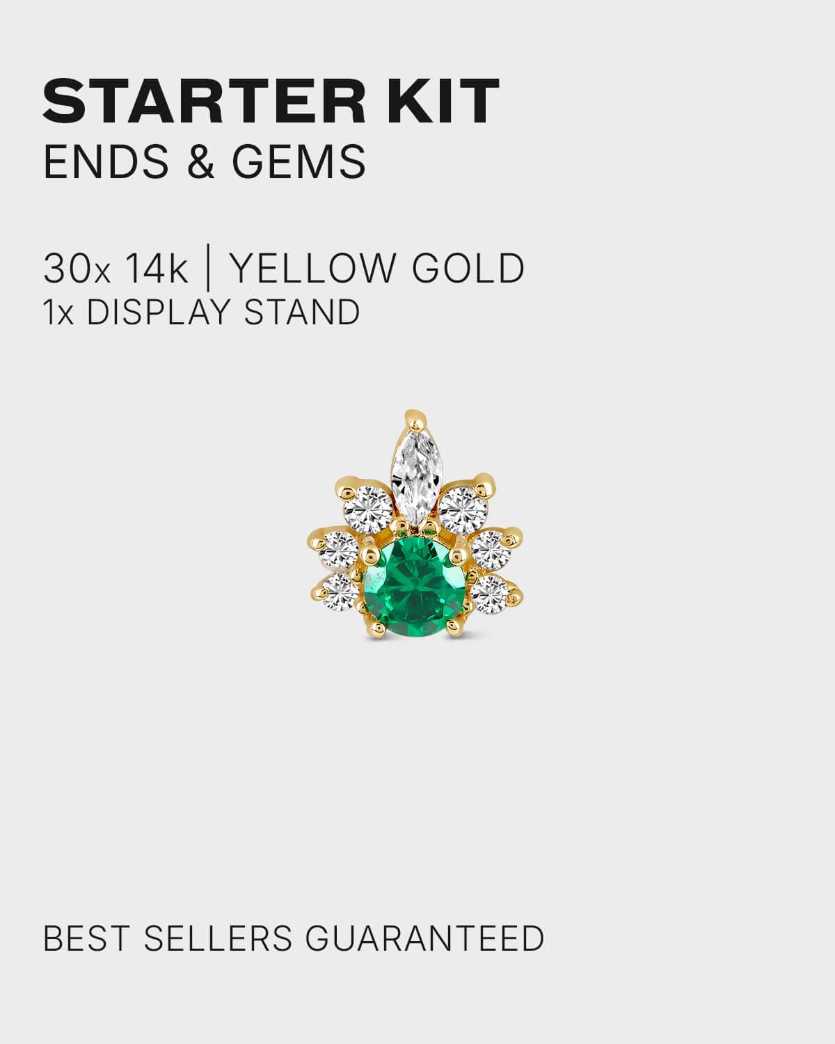 31pc 14k Yellow Gold Ends & Gems Starter Kit